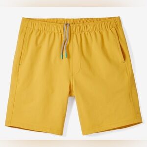 Myles Apparel Yellow Athletic Men's Everyday Shorts